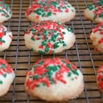 Gluten-Free Holiday Butter Cookies with Sprinkles.