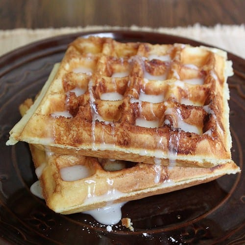 Gluten-Free Cinnamon Bun Waffles