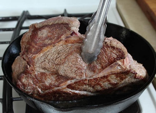 Paleo Pot Roast Side Sear.