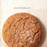 Soft Baked Molasses Cookie. Gluten-free, Dairy-free, Whole Grain.