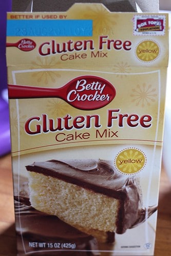 Betty Crocker gluten-free cake mix.