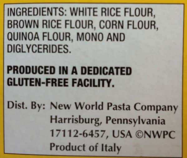 Ronzoni Gluten-Free Pasta Review