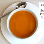 Paleo Sweet Potato Soup in a bowl.