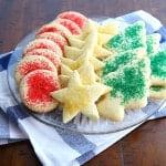 Gluten-Free Cut out Sugar Cookies on a Plate.