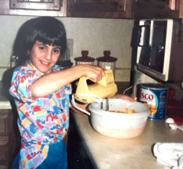 Elizabeth Barbone Childhood Baking Photo