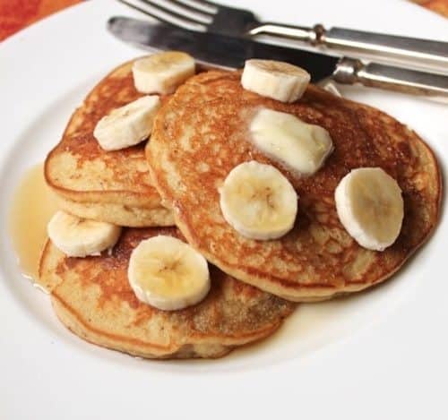 Gluten Free Banana Whole Grain Pancakes Gluten Free Baking