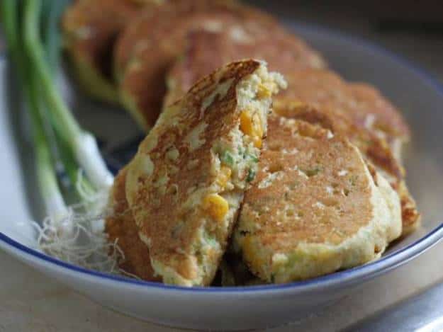 Gluten-Free Corn Scallion Pancake.