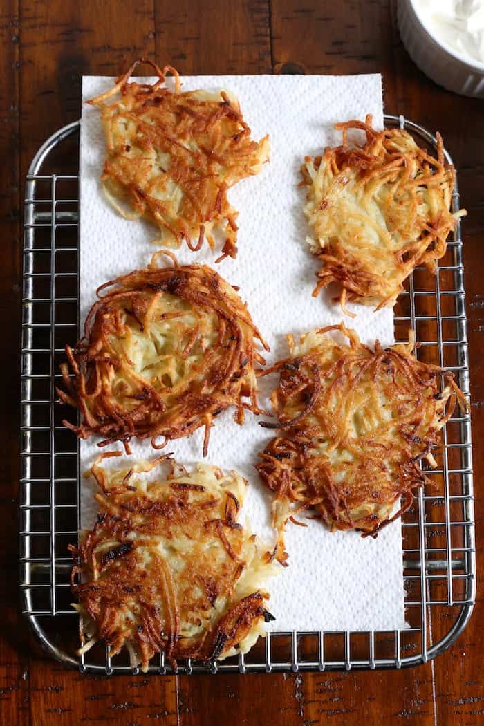 Hungry Couple: Oven Baked Potato Pancakes (Latkes)