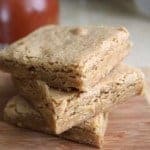 Gluten-Free Maple Blondies in a stack.