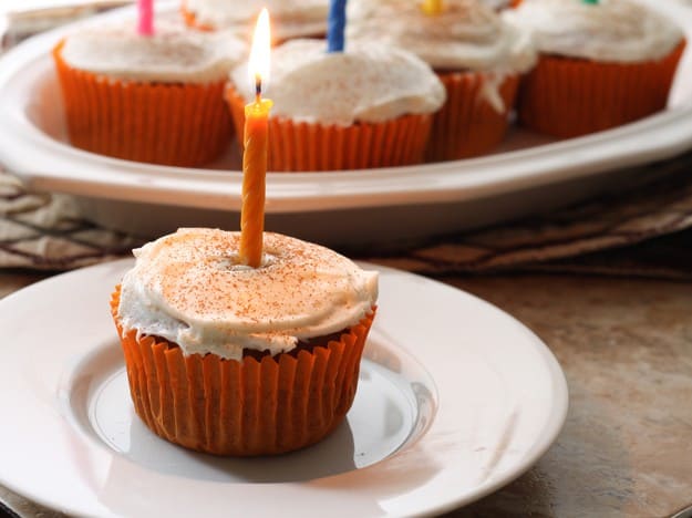 Gluten-Free Spicy Pumpkin Cupcakes with Cream Cheese Icing