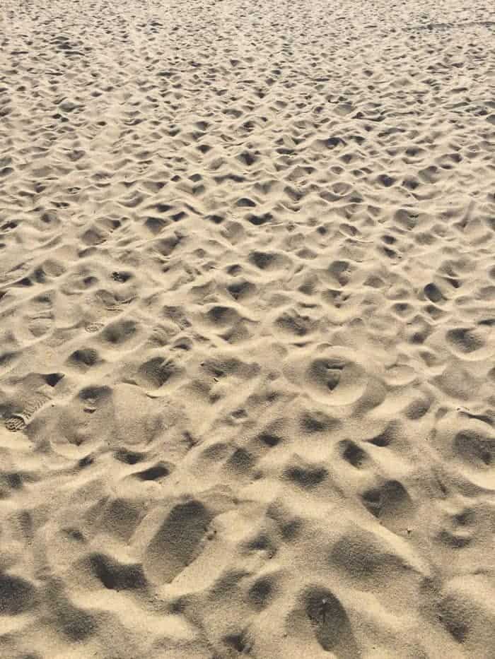 Beach sand.