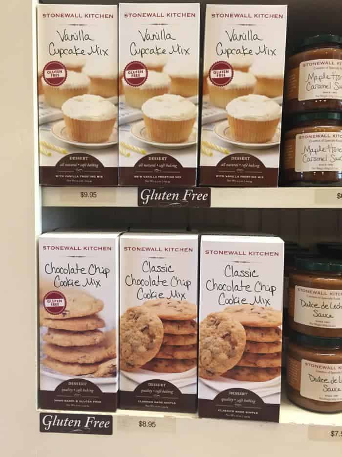 Stonewall Kitchen gluten-free baking mixes.