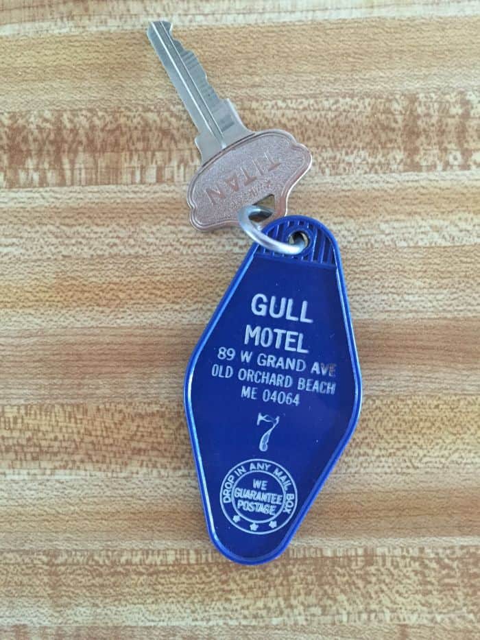 Gull Motel hotel room key.