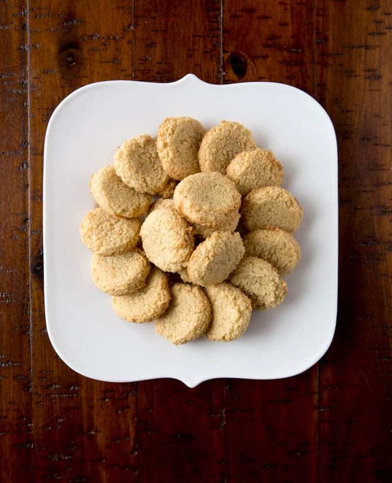 World's Easiest Cookies on a white plate.