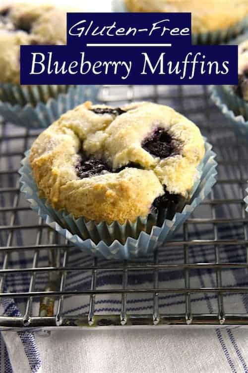 Gluten-Free Blueberry Muffins make a tasty breakfast treat. These muffins contain a blueberry in each bite.