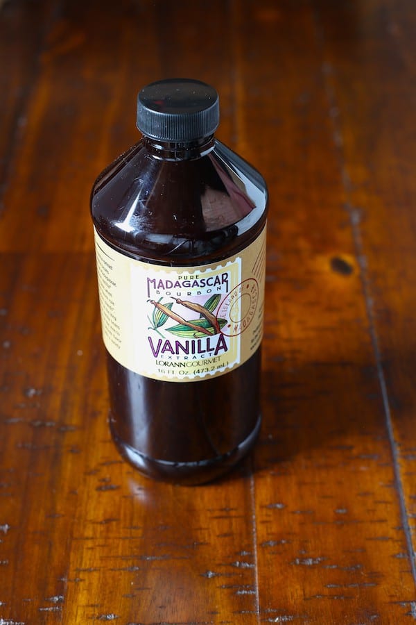 Bottle of vanilla extract.