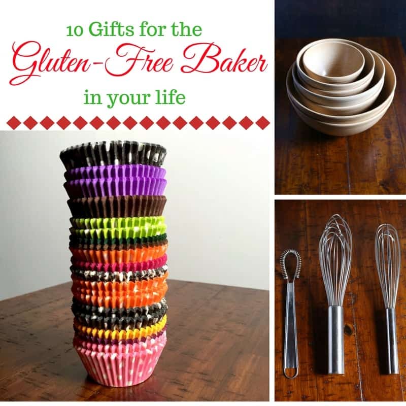 Text on Image: 10 Gifts for the gluten-free baker in your life.