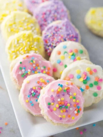 Gluten-Free Sugar Cookies on a Plate.