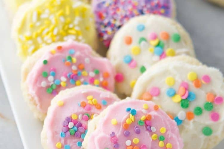 Gluten-Free Sugar Cookies on a Plate.