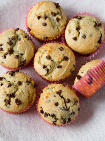 Gluten-free chocolate chip muffins.
