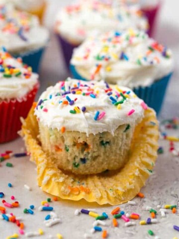 Gluten-Free funfetti cupcakes.
