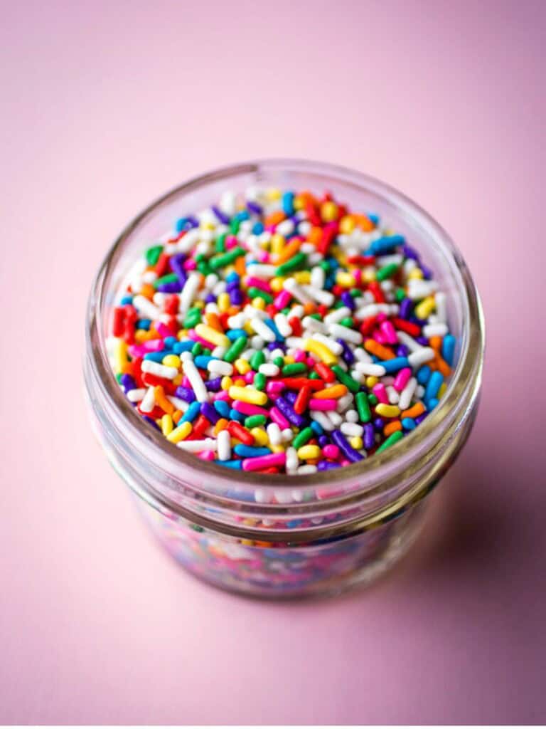 Sprinkles in a jar.