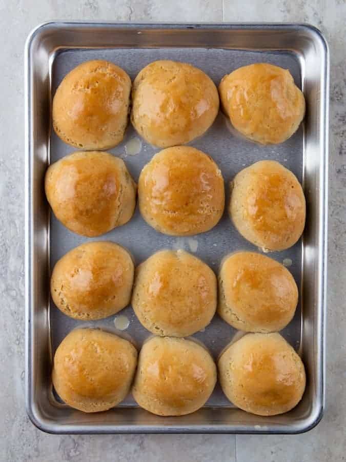 Gluten-Free Soft Rolls Baked, Golden Brown