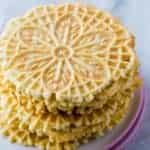 Stack of Baked Pizzelles