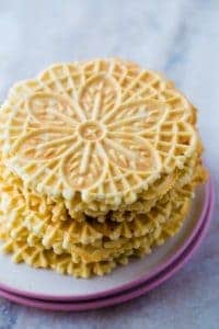 Stack of Baked Pizzelles