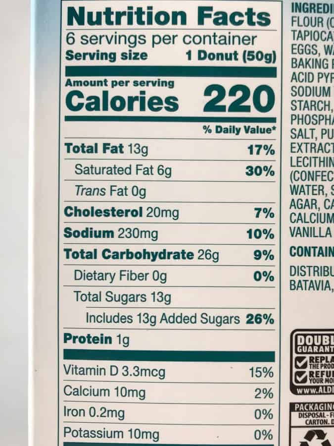 Glazed Donut Nutrition Facts Nutrition Ftempo