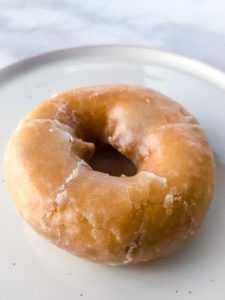 Aldi Gluten-Free Glazed Doughnut on Plate