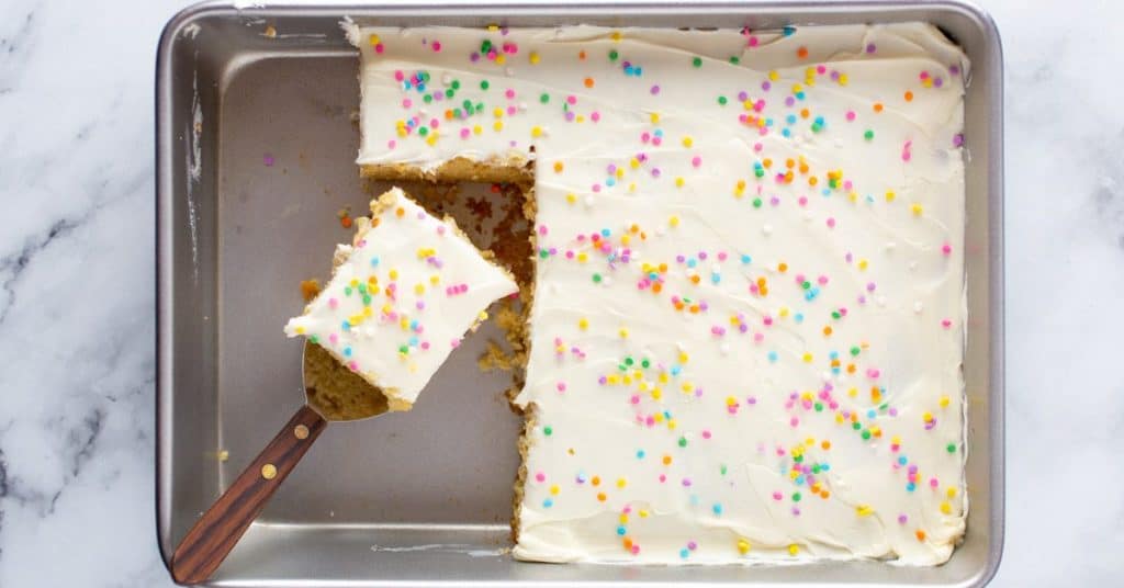 GlutenFree Sheet Cake Recipe In Pan GlutenFree Baking