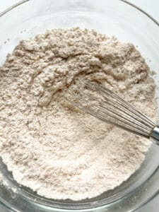 Flour for gluten-free pumpkin muffins.