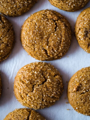 Gluten-free molasses cookies.
