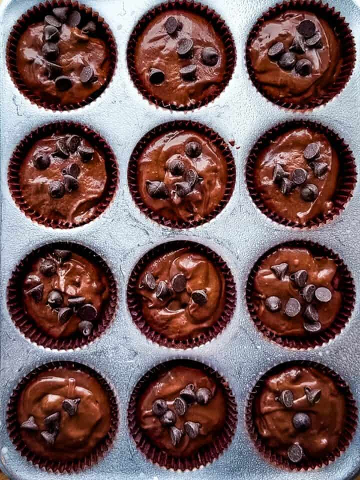gluten free chocolate muffins with buttermilk
