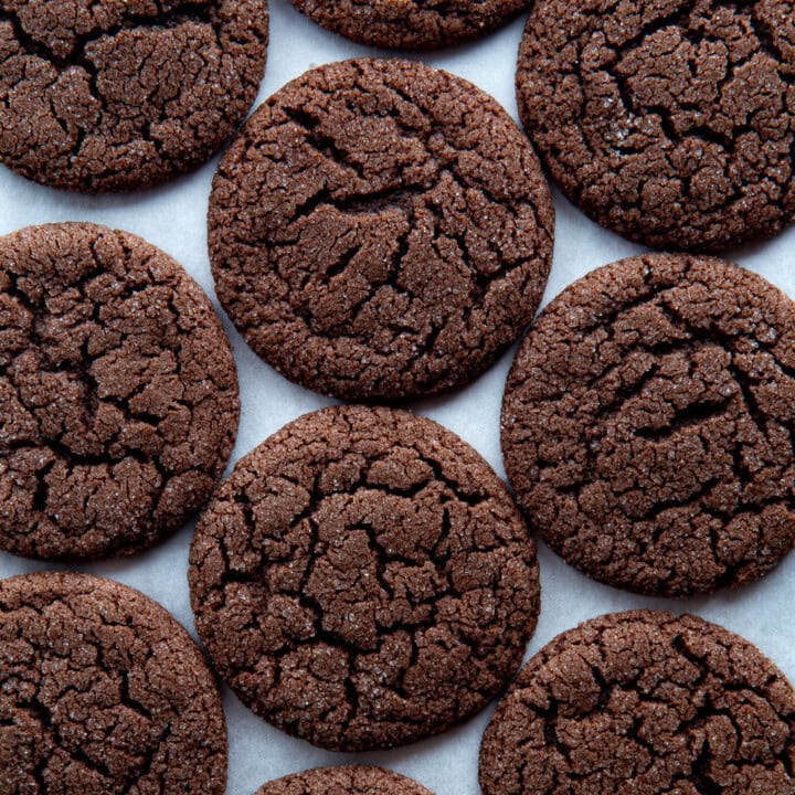 Gluten-free chocolate sugar cookies.