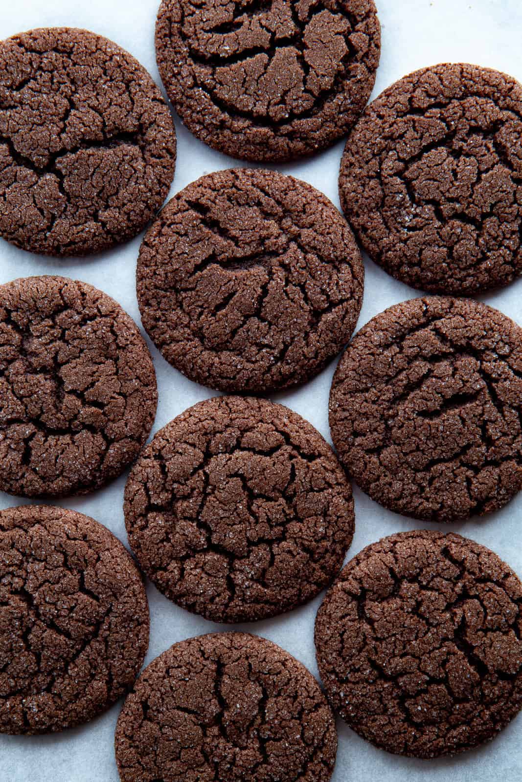 Gluten-free chocolate sugar cookies.